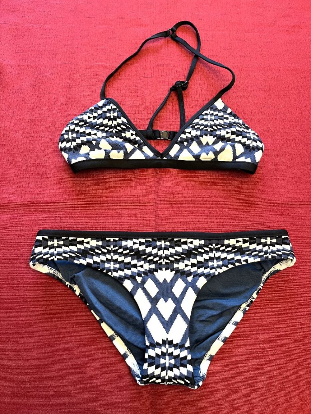 Seafolly Modern Tribe Hipster Bikini Top & Bottom Size 8/10